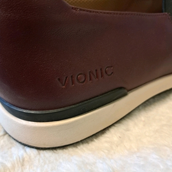 Vionic Cadee Mary Jane Sneakers Wine Metallic Slip On Comfort Shoes Sz 9.5 - Picture 9 of 15